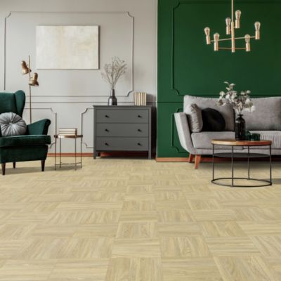 Sol Vinyle Parquet Mosaïque - Chêne clair - Rouleau de 3m x 19m