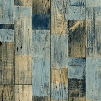 Sol Vinyle Podium - Imitation Parquet bleuté - Rouleau de 4m x 19m
