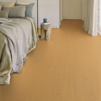 Sol Vinyle Résistance Pro - Parquet bois vintage peint - Jaune - Rouleau de 3m x 14m