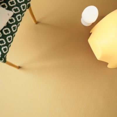 Sol Vinyle Résistance Pro - Parquet bois vintage peint - Jaune - Rouleau de 3m x 14m