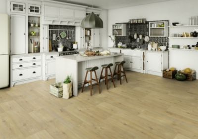Sol vinyle rouleau Booster Sherwood effet bois sweet L.4m Gerflor