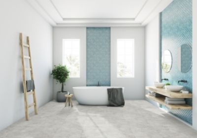 Sol vinyle rouleau Booster Volcano effet pierre gris clair L.2m Gerflor
