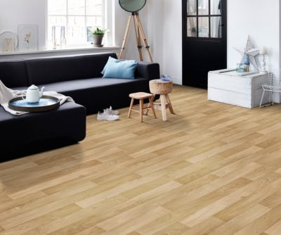 Sol vinyle rouleau Genova effet chêne bois classique L.4m IVC