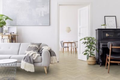 Sol vinyle rouleau Primetex Azay effet bâton rompu L.4m Gerflor