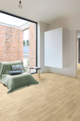 Sol vinyle rouleau Silvertex pin oak effet bois clair L.4m Beauflor