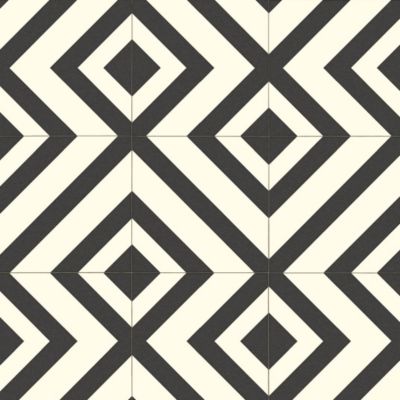 Sol Vinyle Kitchen - Carreaux De Ciment Seventies - Beige Et Terracotta - Rouleau De 4m X 8m