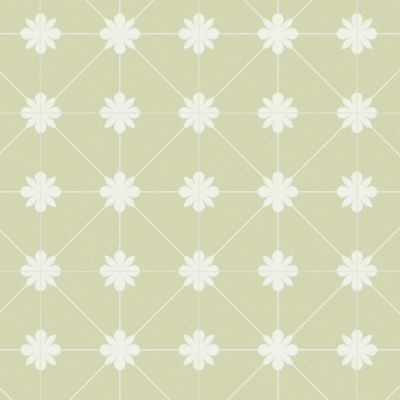 Sol Vinyle Textile aspect carreaux jaune vintage - 2m x 2m
