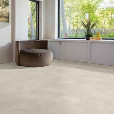 Sol vinyle Textile - Effet béton lissé gris centaure - 3m x 4m
