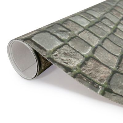 Sol vinyle Textile - effet pavés anciens de ville - 1m x 9m