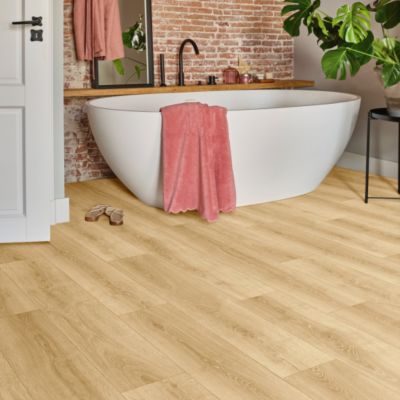 Sol Vinyle Textile - Imitation parquet naturel - 4m x 9m