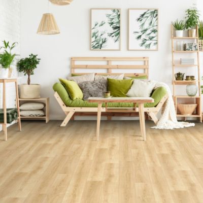 Sol Vinyle Textile - Imitation parquet naturel - 4m x 9m