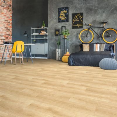 Sol Vinyle Textile - Imitation parquet naturel - 4m x 9m