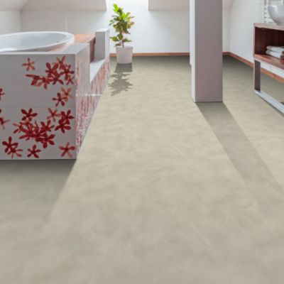 Sol Vinyle Textile Rénove - Envers gris - Béton lissé gris centaure - Rouleau de 4m x 4m