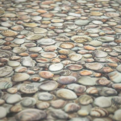 Sol vinyle Textile relief - Imprimé coquillages - 2m x 5m