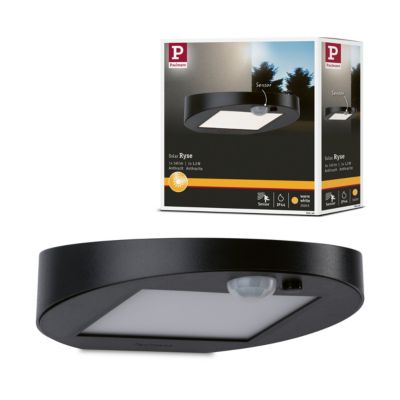 Solar Applique d'extérieur LED Ryse Détecteur de mouvement IP44 3000K 30lm Anthracite