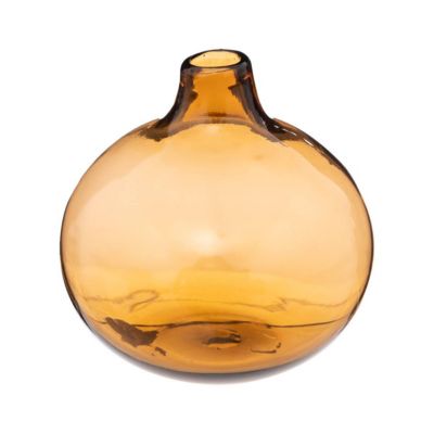 Soliflore - verre - ambre - D12 cm - Atmosphera