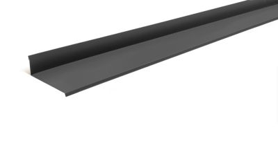 Solin 11-6 acier zingué couleur antrhacite 2 m - 4 vis 4 capuchons
