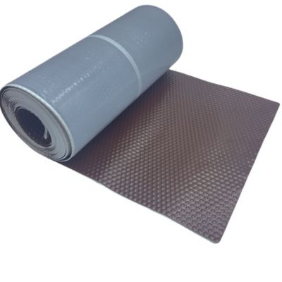 Solin Marron  auto-adhesif - Aluminium 30 cm x 5 m  - Ral 8017 - en rouleau