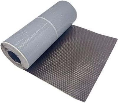Solin Marron Foncé  auto-adhesif - Aluminium 30 cm x 5 m  - Ral 8019 - en rouleau
