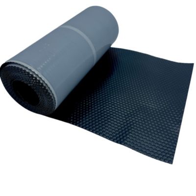 Solin Noir  auto-adhesif - Aluminium 30 cm x 5 m  - Ral 9005 - en rouleau