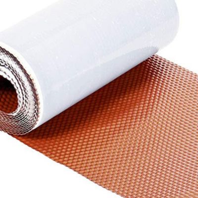Solin Rouge auto-adhesif - Aluminium 30 cm x 5 m  - Ral 8004 - en rouleau