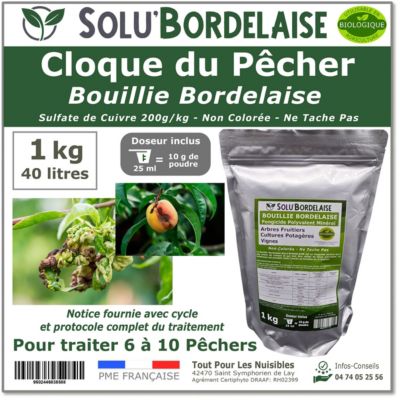 Solu'Bordelaise Cloque du Pêcher 1 kg Bouillie Bordelaise Non — free download