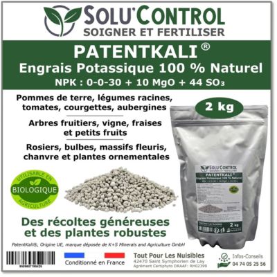 SOLU'CONTROL - PatentKali - Engrais potassique naturel 2 kg