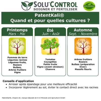 SOLU'CONTROL - PatentKali - Engrais potassique naturel - 500 g