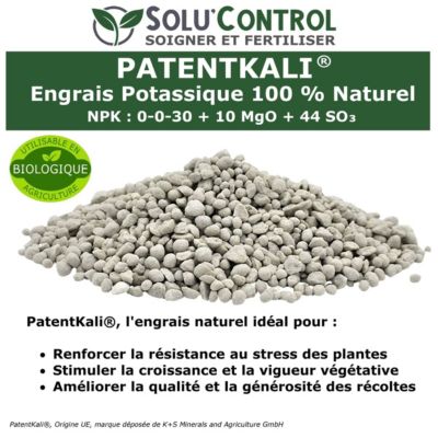 SOLU'CONTROL - PatentKali - Engrais potassique naturel - 500 g