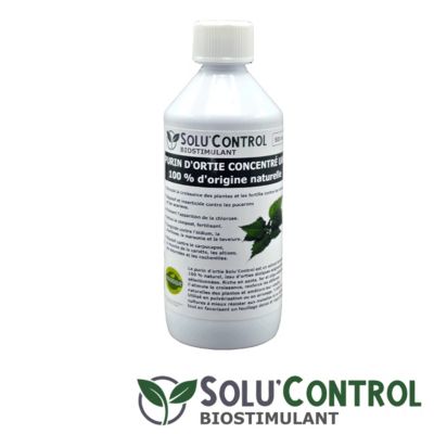 SOLU'CONTROL - Purin d Ortie Naturel - 500 ml - Produit Végétal - Stimule la Croissance et Renforce les Plantes
