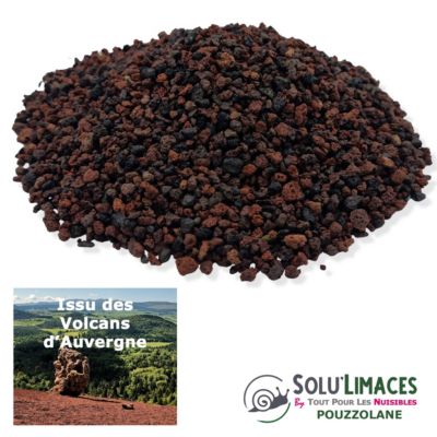SOLU'LIMACES - POUZZOLANE 500 g - Barrière Anti Limaces, Escargots et autres gasteropodes