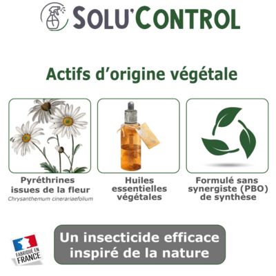 SoluControl Insecticide Vegetal 4J 500 mL Insectes Resistants - Actifs ...