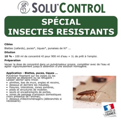 SoluControl Insecticide Vegetal 4J 500 mL Insectes Resistants - Actifs ...