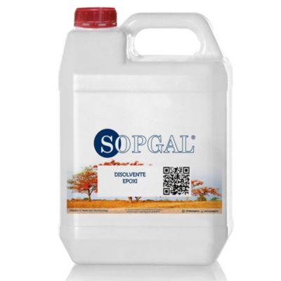 Solvant spécial peinture époxy Sopgal (5l). Réduit la viscosité, augmente l'adhérence et est utilisé pour le nettoyage des outils