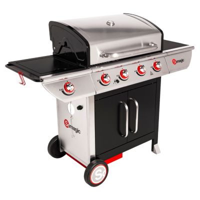 SOMAGIC - Barbecue au gaz MANHATTAN 450GPI - 4 brûleurs + réchaud 14kW