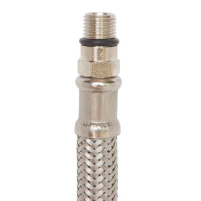 Somatherm For You - Flexible sanitaire Prolongateur court M 10/100 Ecrou tournant 3/8  L:300mm DN8