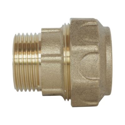 Somatherm For You - Raccord laiton droit Serrage Extérieur pour tube PE diam 20 mm - Mâle 1/2
