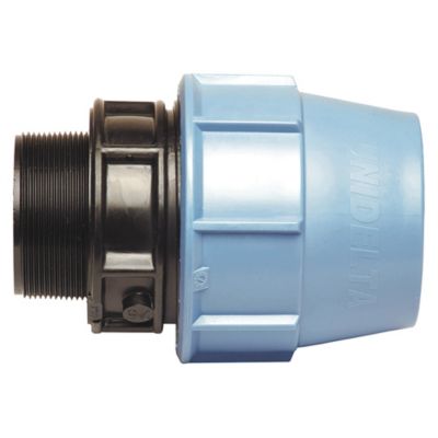 Somatherm For You - Raccord plastique droit pour tube PE diam 50 mm - Mâle 1 1/2