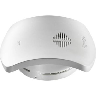 Somfy TaHoma Détecteur de fumée connecté io 2401368, sirène 85 dB, interconnectable, montage plafond