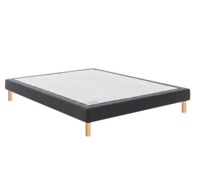 Sommier Bultex CONFORT MEDIUM MEDIANO 80x200 Jersey Gris foncé Lattes