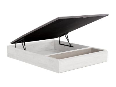 Sommier coffre avec tiroir 160 x 200 cm - Blanc - HESTIA de YSMÉE