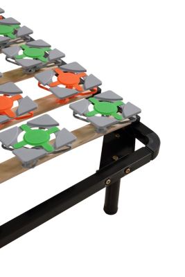 Sommier Ergonomique à Lattes Et Plots De Soutien 80x200 Cm Avec Pieds
