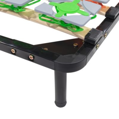 Sommier Ergonomique à Lattes Et Plots De Soutien 80x200 Cm Avec Pieds