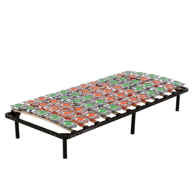 Sommier à Lattes Ergonomique Avec Plots De Soutien 80x200 Cm Avec Pieds
