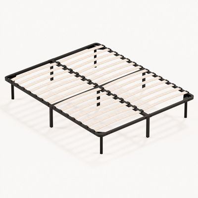 Sommier à Lattes sur Pieds,7 Pieds Inclus ,Lit 2x13 Lattes,140x190 CM
