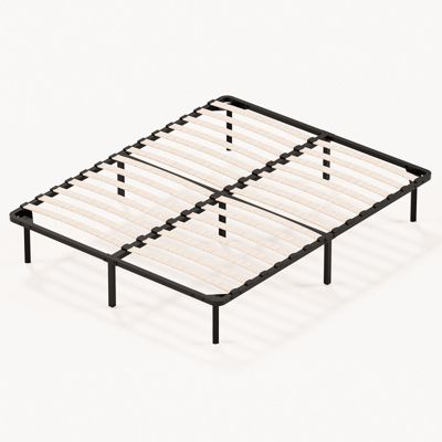 Sommier à Lattes sur Pieds, Lit 2x13 Lattes,7 Pieds Inclus,140x190CM Dewinner