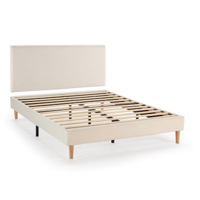 Sommier + tête de lit Niebla 160x200 cm Beige