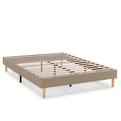 Sommier tapissier Aura 140x200 cm  Beige, Hauteur 30 cm
