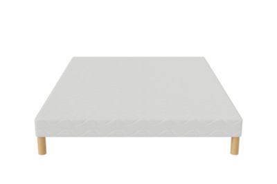 Sommier Tapissier First 140x190 cm Hauteur 30 cm 12 Lattes Fixes Pin Massif 4 Pieds Offerts Fabrication Française