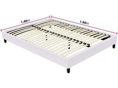 Sommier tapissier habitat et jardin 140x190 cm 2 hauteur 10 cm
